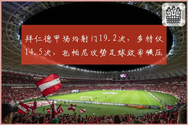 拜仁德甲场均射门19.2次，多特仅14.5次，孔帕尼攻势足球效率碾压泰尔齐奇